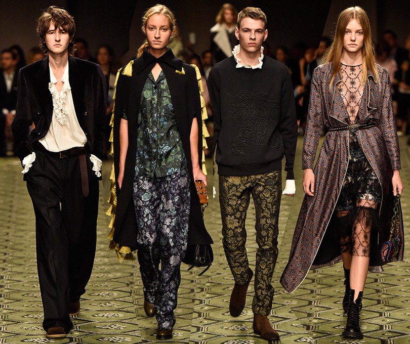 Style Notes: размытые границы на показе Burberry в Лондоне