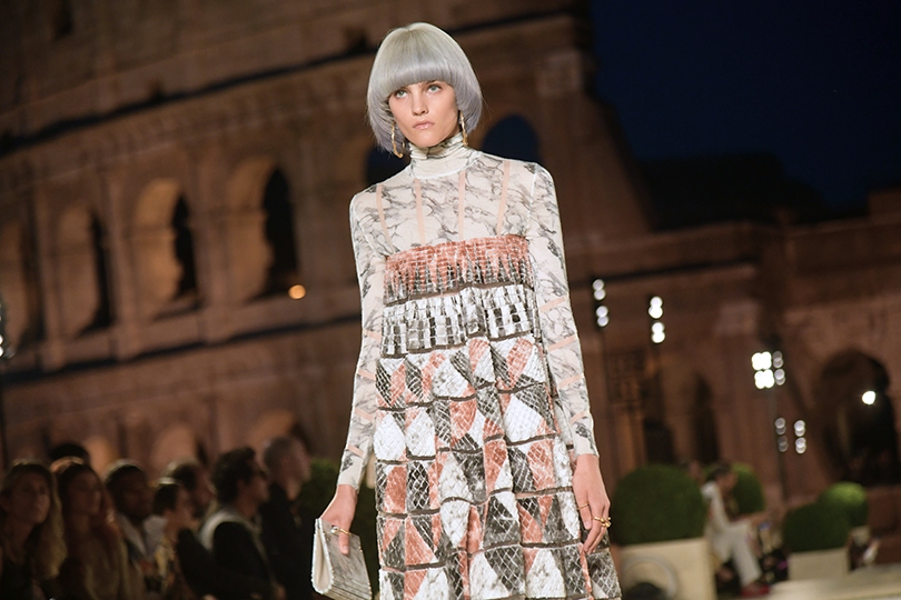 Показ Fendi Couture памяти Карла Лагерфельда в Риме