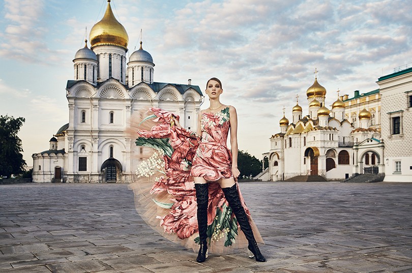 Style Notes: модная съемка Aizel в Московском Кремле