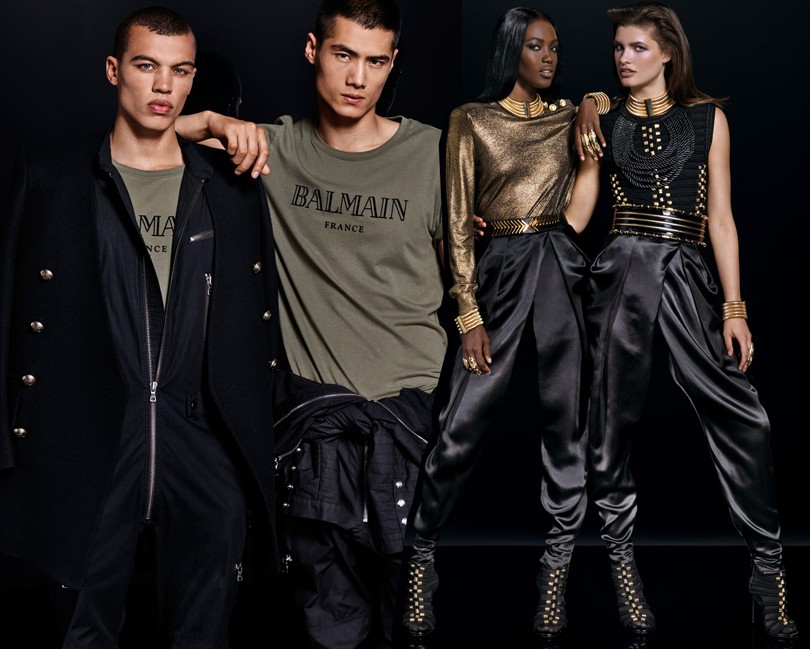 Style Notes: опубликован лукбук Balmain x H&M