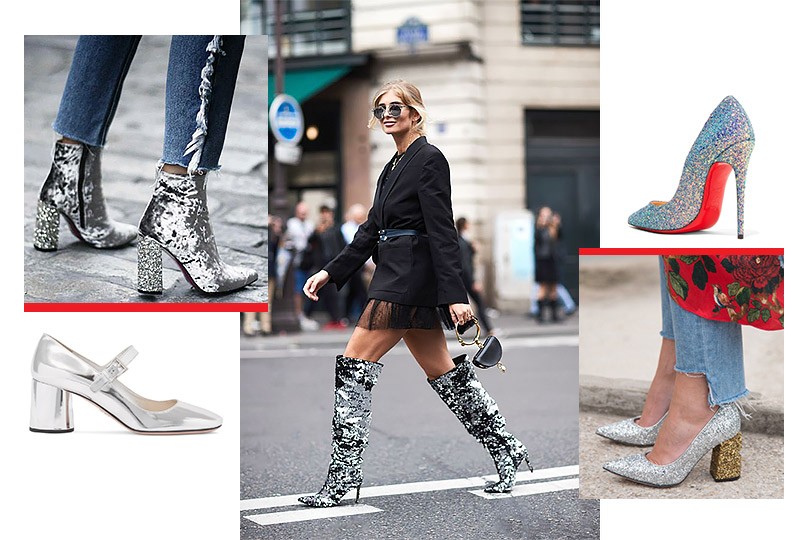 Shoes & Bags Blog: глиттер, пайетки, металл — 15 блестящ...