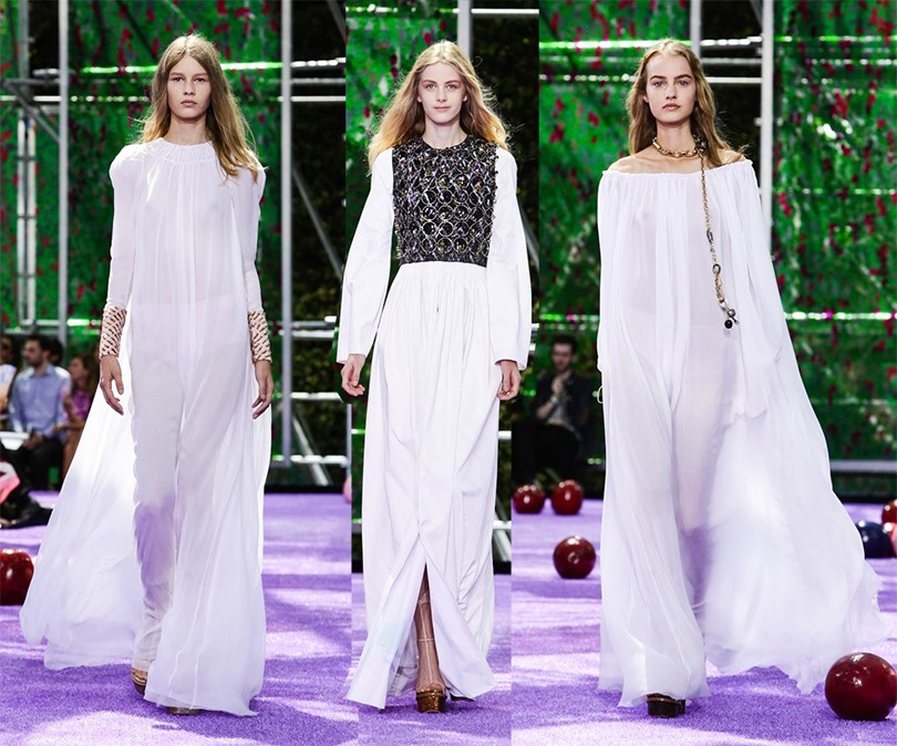 Style Notes: шоу Christian Dior на парижской Неделе haute co...