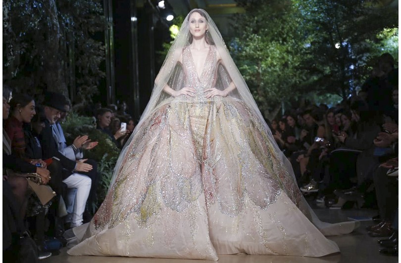 Style Notes: «райские птицы» на показе Elie Saab в Париже