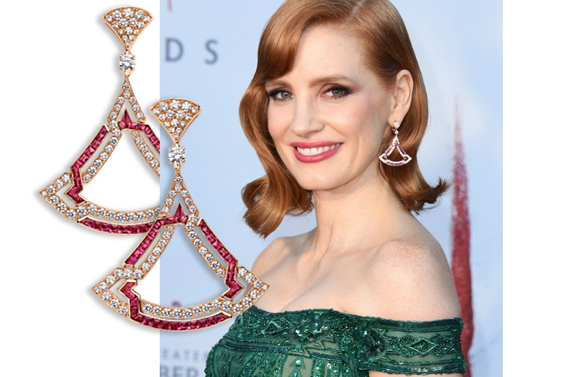 Фотоувеличение: Джессика Честейн в украшениях Bvlgari Diva’s...