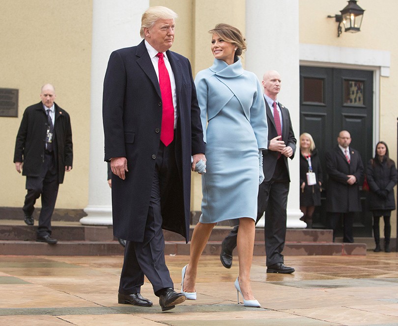 Star Look: повторяем образ Мелании Трамп на церемонии инаугу...