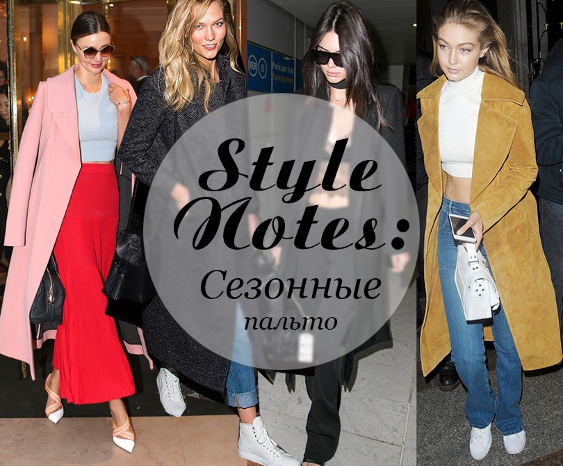 Style Notes: как носить пальто в этом сезоне. Вдохновляемся ...