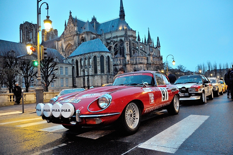 Jaguar E-Type 1968 года на ралли Монте-Карло