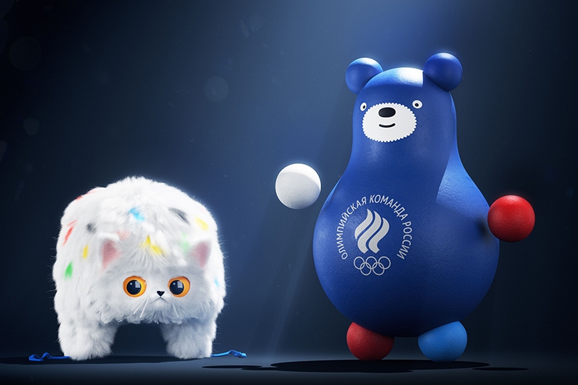 Фото дня: кот-ушанка и медведь-неваляшка — новые символы Оли...