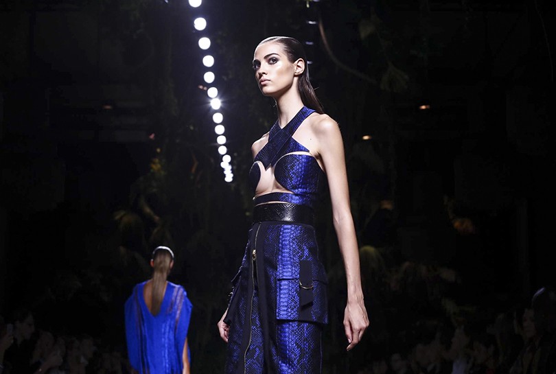 Style Notes: «модная армия» Оливье Рустена на показе Balmain