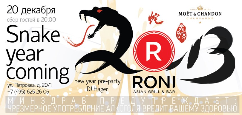 Идея дня: Pre-party Snake Year Coming