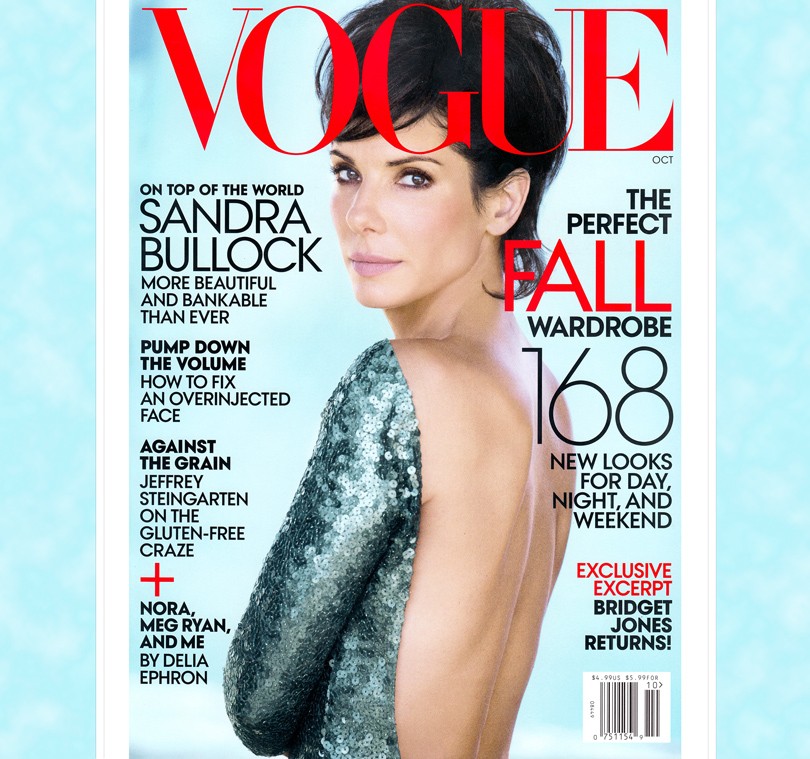 Блог редакции. Сандра Баллок в октябрьском Vogue