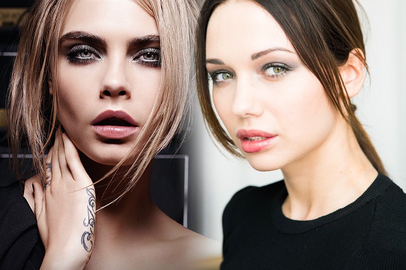 Total Beauty: как повторить макияж Кары Делевинь для рекламы...