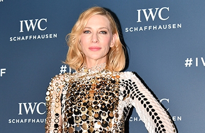 Амбассадор IWC актриса Кейт Бланшетт — на вручении премии Filmmaker Award в рамках 15-го Цюрихского кинофестиваля