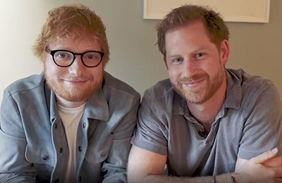 «Незачем страдать молча»: принц Гарри и певец Эд Ширан записали видео ко Всемирному дню психического здоровья