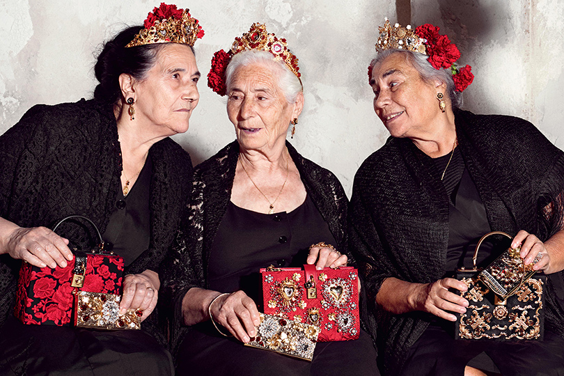 Психология успеха: «позднее зажигание» — люди второй половины жизни. Рекламная кампания Dolce & Gabbana, весна-лето 2015