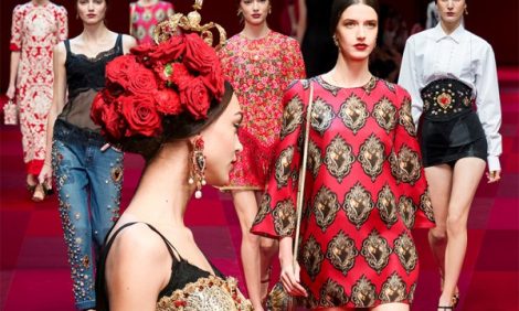 Неделя моды в Милане: матадоры и байлаоры на показе Dolce&Gabbana