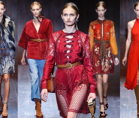 Неделя моды в Милане: 1970-е, милитари и этника на показе Gucci