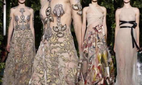 Style Notes: кутюрная коллекция Valentino — викторианский авангард