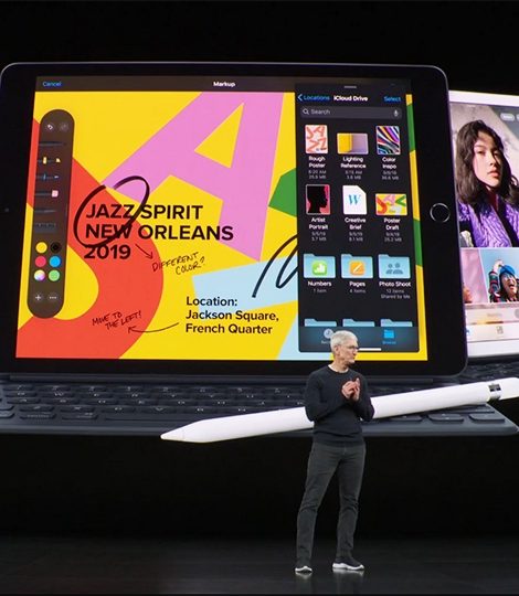 Все самое интересное с презентации Apple в Калифорнии: непотопляемые смартфоны и планшет как полноценная альтернатива ноутбуку