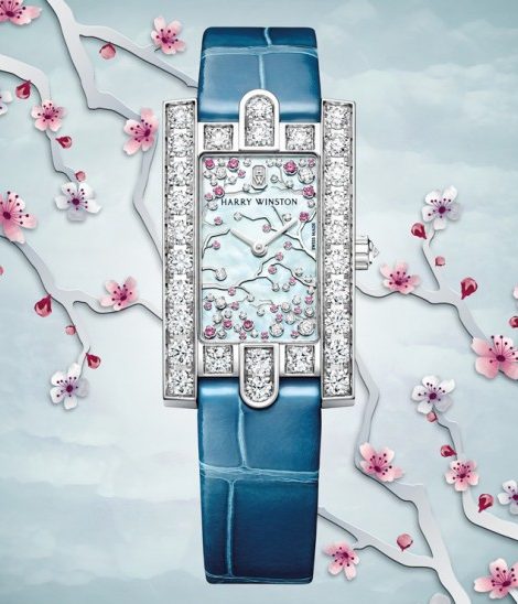Часы & Караты: вишневая поэзия Harry Winston — часы Avenue Classic Cherry Blossom