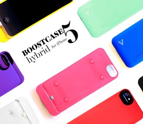 Идея подарка. Стильные чехлы Boostcase с дополнительной батареей для iPhone 5