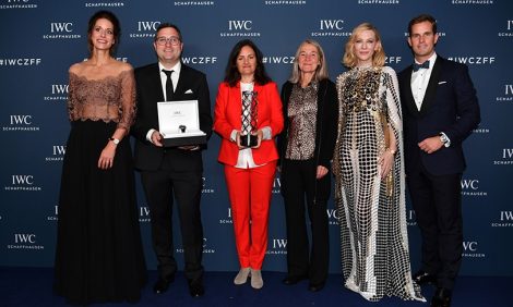 Амбассадор IWC актриса Кейт Бланшетт — на вручении премии Filmmaker Award в рамках 15-го Цюрихского кинофестиваля