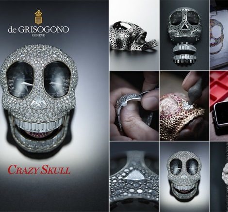 Часы & Караты: часы-череп от de Grisogono