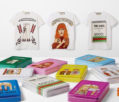 Модная карикатура: коллекция футболок Gucci с рисунками Анжелики Хикс
