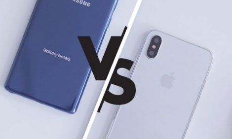 Выбираем гаджет:  Apple iPhone X или Samsung Galaxy Note 8?