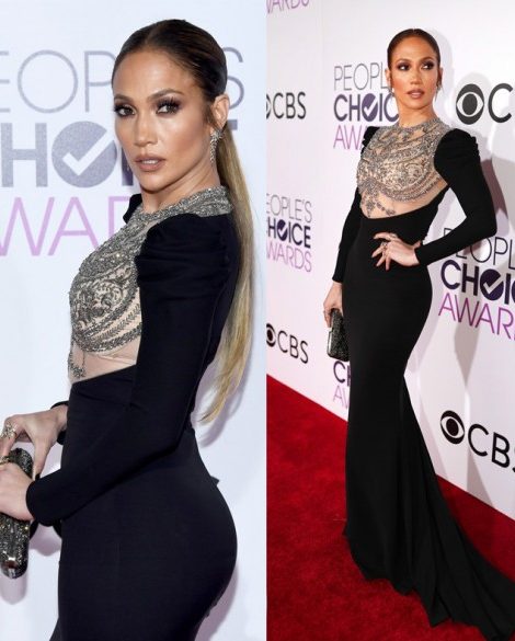 Star Look: Дженнифер Лопес в образе femme fatale на People's Choice Award 2017