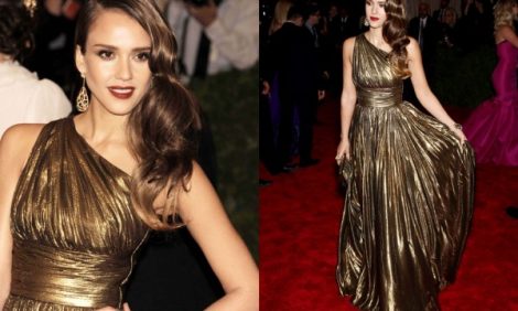 Образ дня: Джессика Альба на Met Costume Institute Gala 2012 в Нью-Йорке