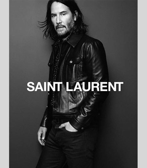Киану Ривз — новое лицо Saint Laurent