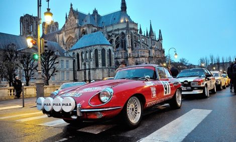 Jaguar E-Type 1968 года на ралли Монте-Карло