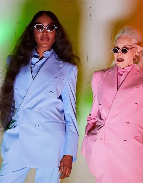 Наоми Кэмпбелл и Вивьен Вествуд в рекламной кампании Vivienne Westwood