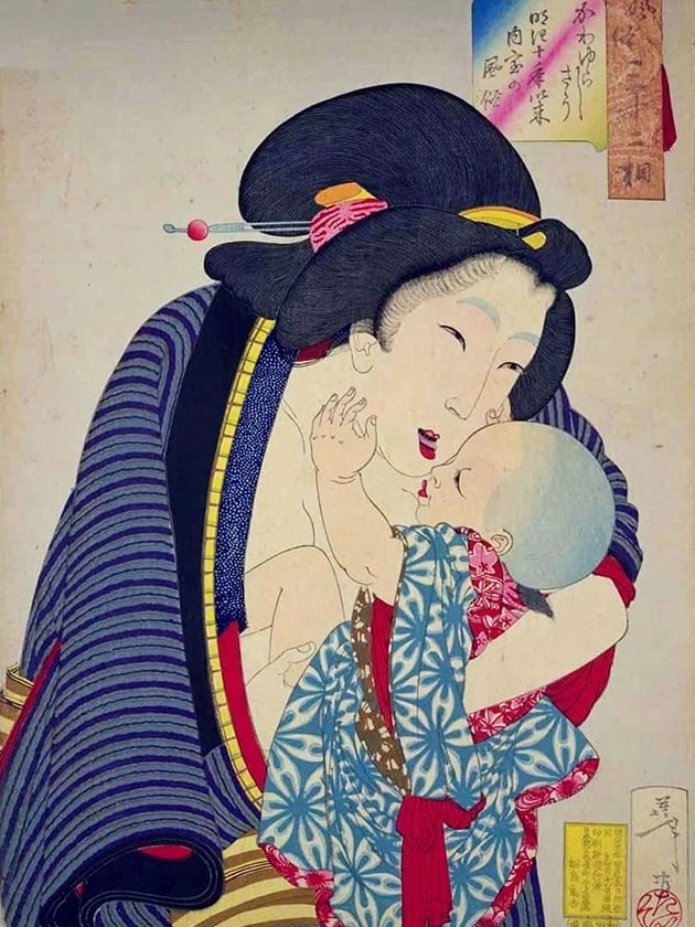 Жена-домохозяйка в 10 году эпохи Мэйдзи [1877]