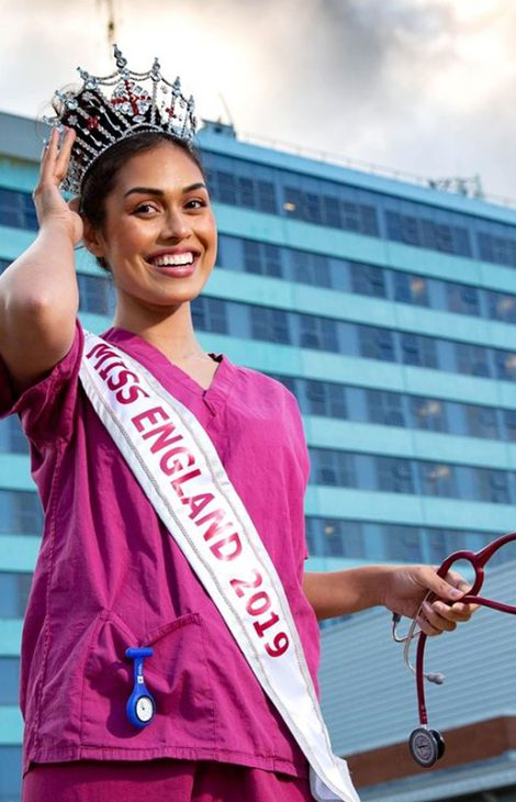Women in Power: «Мисс Англия — 2019» вернулась к работе врача в разгар пандемии коронавируса