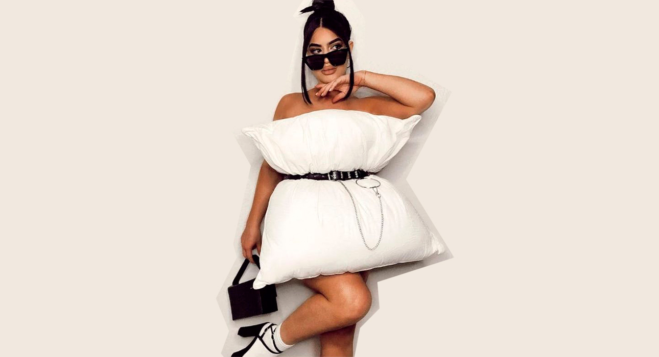 Платье-подушка: в Instagram набирает популярность новый тренд