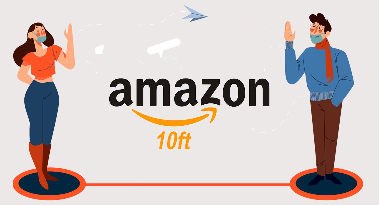 Amazon использует дополненную реальность для социального дистанцирования
