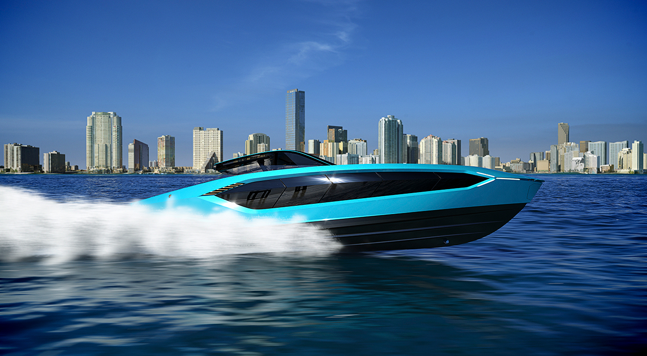 На Lamborghini — по морским просторам: итальянский бренд представил новую моторную яхту