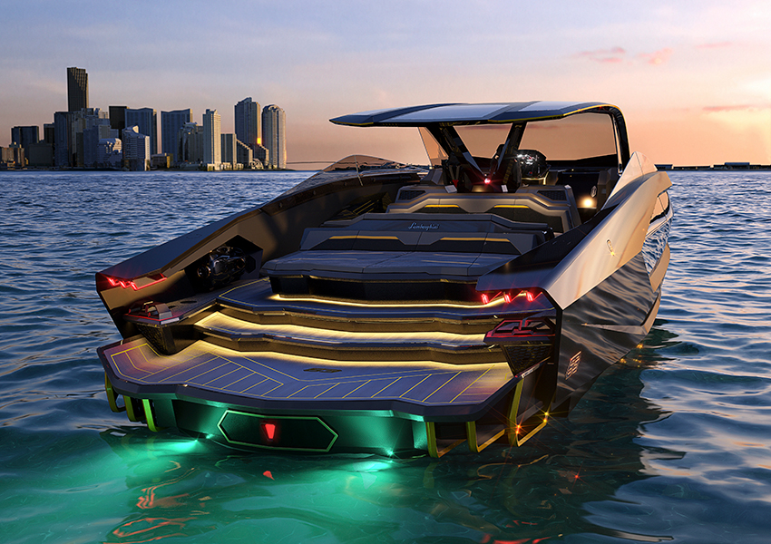 На Lamborghini — по морским просторам: итальянский бренд представил новую моторную яхту