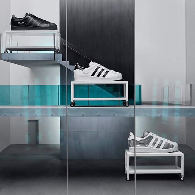 Три цвета: Prada и Adidas представили новые варианты своей коллаборации
