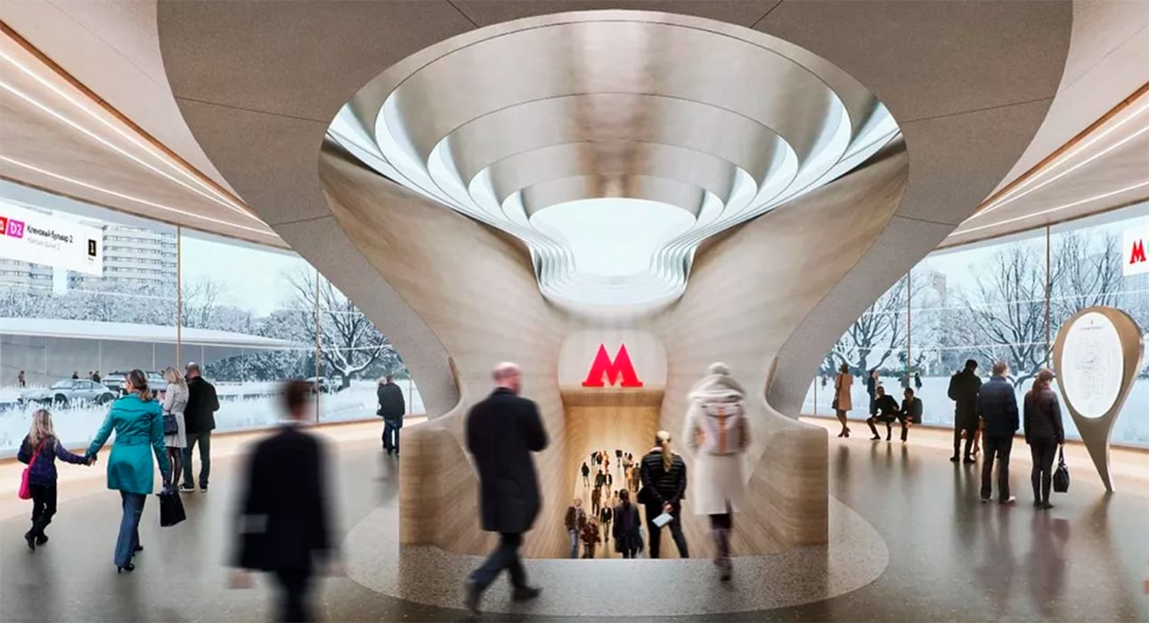 Архитектурное бюро Захи Хадид спроектирует дизайн московской станции метро «Кленовый бульвар 2»