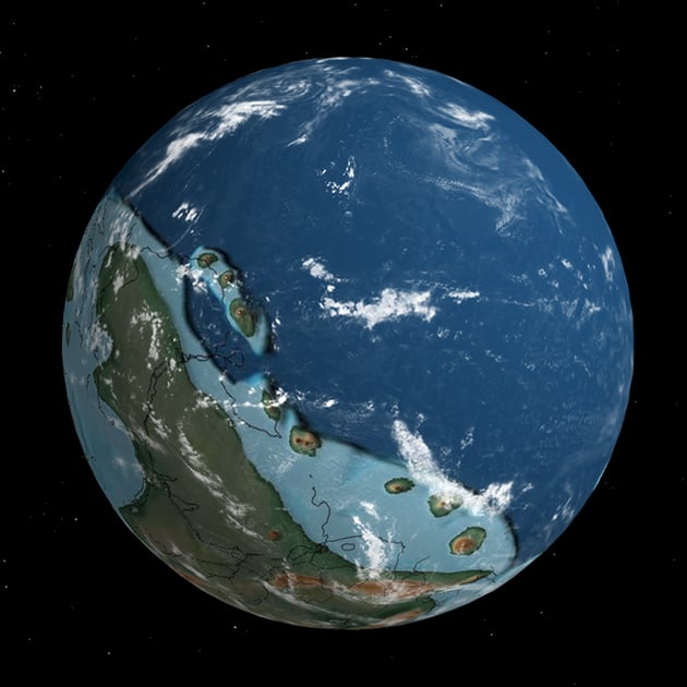 Интерактивный глобус покажет, как менялась Земля на протяжении 750 млн лет