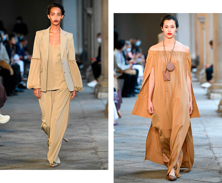 Max Mara представили на Миланской неделе моды удивительно цельную в своей эклектичности коллекцию весна-лето 2021