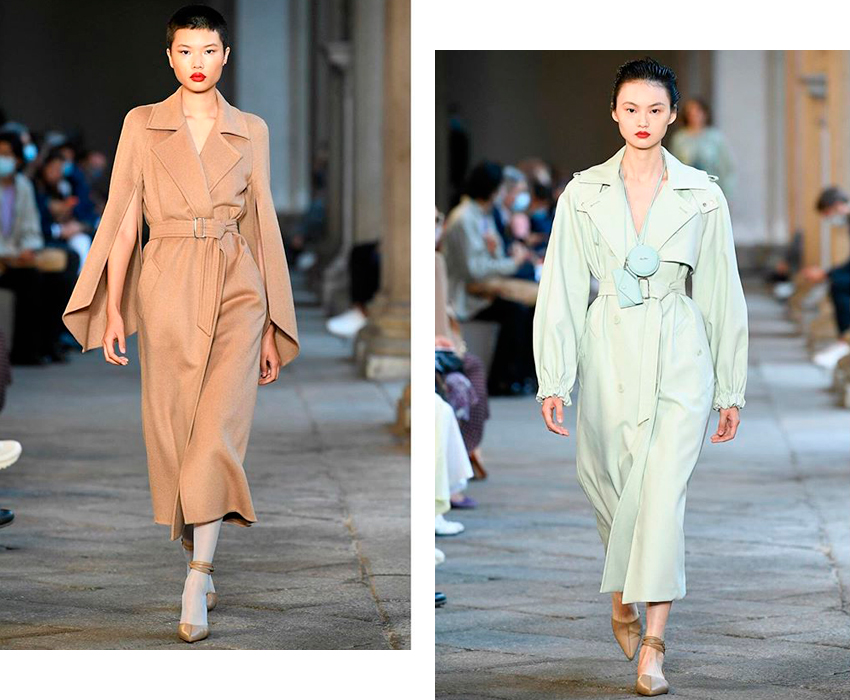 Max Mara представили на Миланской неделе моды удивительно цельную в своей эклектичности коллекцию весна-лето 2021