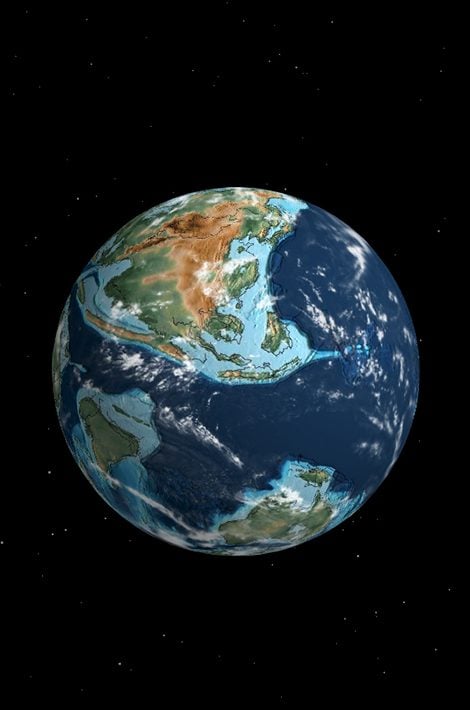Интерактивный глобус покажет, как менялась Земля на протяжении миллионов лет