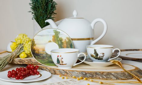 Идея подарка: Bernardaud и Третьяковская галерея представляют чайные пары из фарфора, украшенные работами Ивана Шишкина