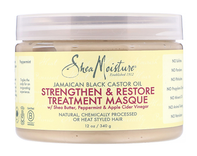 SheaMoisture, укрепляющая и восстанавливающая маска для волос с ямайским касторовым маслом