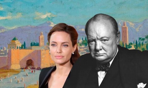 Анджелина Джоли продала картину Уинстона Черчилля, подаренную ей Брэдом Питтом