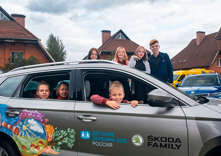 10-летний юбилей сотрудничества Škoda Auto и благотворительной организации «Детские деревни SOS»